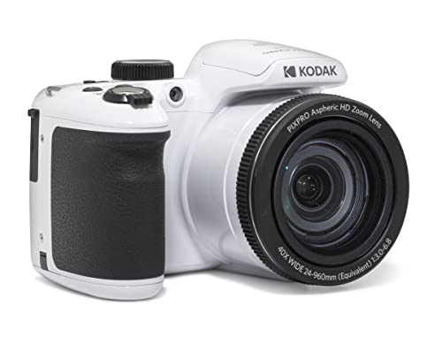 KODAK PIXPRO AZ405-WH 20MP Digital Camera 40X Optical Zoom 24mm Wide Angle Lens Optical Image Stabilization 1080P Full HD Video 3
