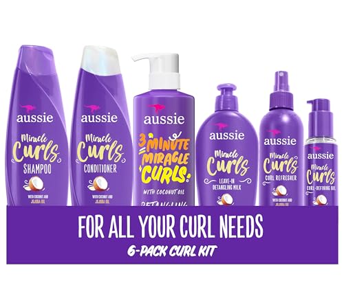 Miracle Curls: Shampoo, Conditioner, Deep Conditioner, Refresher Gel, Detangling Milk, Oil Treatment 6-Piece Set
