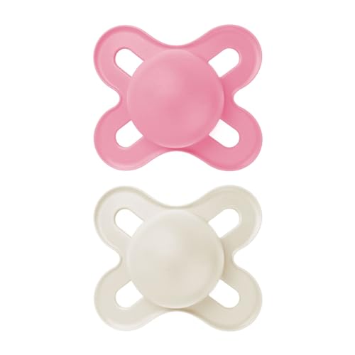 MAM Original Start Matte Baby Pacifiers, Binky for 0-3 Months, BPA-Free Silicone Nipple, Easy to Clean, Best for Newborn Babies, Developed with Medical Experts, 2 Count Binkies with Sterilizer Case